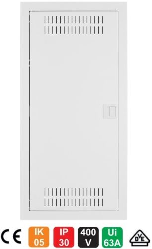 Rozvodnice multimediální podomítková C-BOX MSF 56M IP30 728x358x94mm bílá SEZ