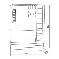Bezdrátový termostat ELEKTROBOCK BT012 manuální, otočné kolečko, bez displeje (2)