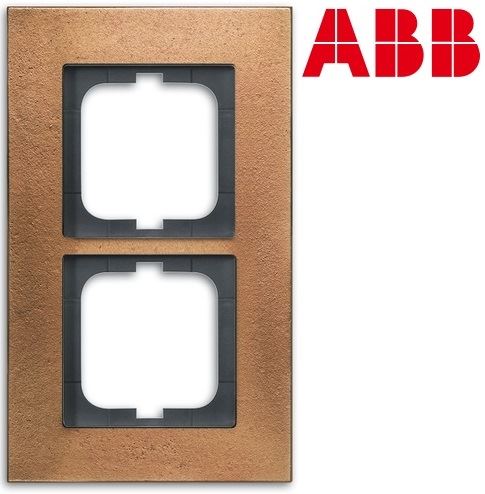 ABB 1754-0-4259 Rámeček dvojnásobný Solo® carat bronz