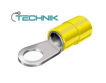 Oko kabelové Cu lisovací OI 6-M10 izolace PVC žlutá
