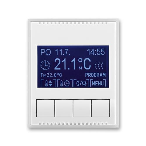 ABB 3292E-A10301 01 Termostat univerzální programovatelný Time®, Element® bílá/ ledová bílá