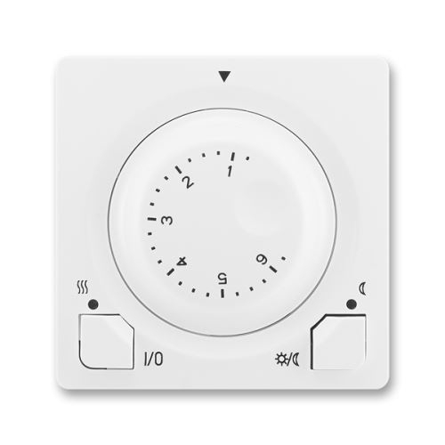 ABB 3292G-A10101 B1 Termostat univerzální s otočným nastavením teploty Swing®, Swing®L jasně bílá