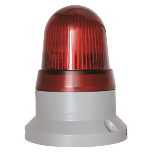 Houkačka HH85-24LED-R červená LED 85dB 24V DC/AC IP65 horizontální montáž