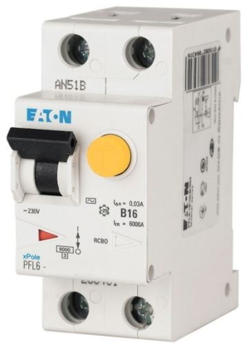 Proudový chránič kombinovaný EATON PFL6-16/1N/B/003-A 112875
