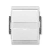 ABB 3558E-A86910 01 Ovládač přepínací s popisovým polem č.6/0 IP44 Time® Element® bílá/ ledová bílá