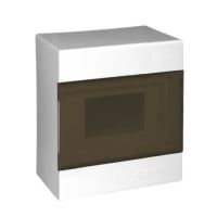 Rozvodnice na omítku ELCON N6M.2 IP40, 3-6 modulů, kouřová dvířka, bílá 00079