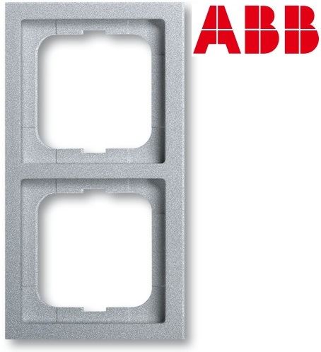ABB 1754-0-4302 Rámeček dvojnásobný Future® linear hliníková stříbrná