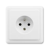 ABB 5517-2389 B1 Zásuvka jednonásobná Classic jasně bílá