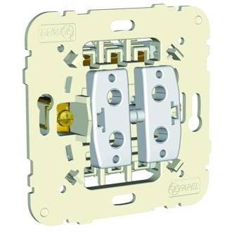Přepínač dvojitý střídavý ř.6+6 10A 250V LOGUS90 - 21101
