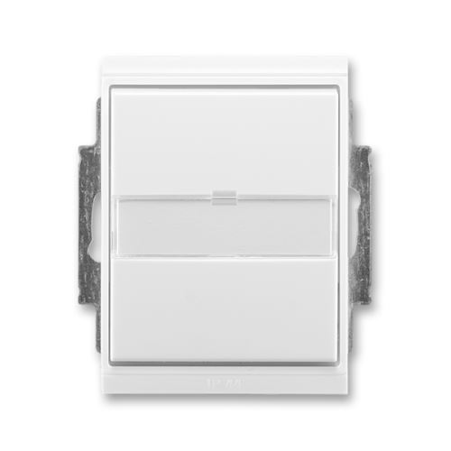 ABB 3558E-A80920 03 Ovládač zapínací s prosvětleným popisovým polem IP44 Time® Element® bílá/ bílá