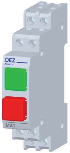 Spínač tlačítkový MST-11 s aretací zelená/ červená OEZ