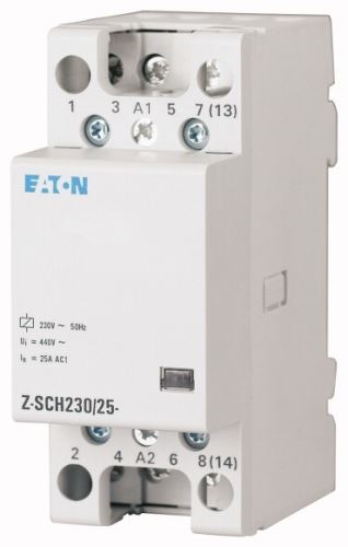 Stykač instalační EATON Z-SCH230/25-22 230V AC/ 25A, 2x zapínací+2x vypínací kontakt