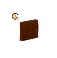 Krabice rozbočovací K80.5 C3 lištová, IP40, 83x83x29mm tmavě hnědá ELCON