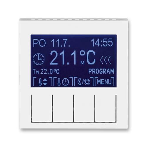 ABB 3292H-A10301 01 Termostat univerzální programovatelný Levit® bílá/ ledová bílá