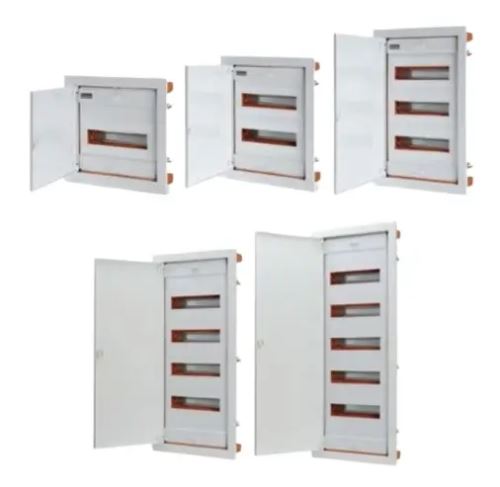 SCAME rozvaděč do sádrokartonu 48 modulů (48+8) IP40 FLAT METAL 677.4048.2-HW