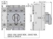 4.pól GAX42160A 160A pro 3P spínač(odpínač) GA 160A LOVATO (3)