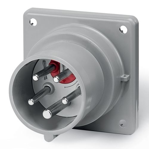 Přívodka vestavná OPTIMA se změnou fáze, rovná, 3P+N+E, 400V/ 16A, IP44 SCAME - 243.1697RV