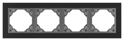 Čtyřnásobný rámeček PETRA 90940 TGS - žula/ šedá (žula)