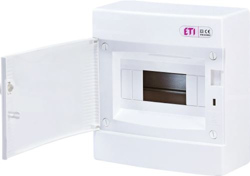 Rozvodná skříň na omítku DIDO-E ECT8PO IP40 bílá dvířka ETI 001101005