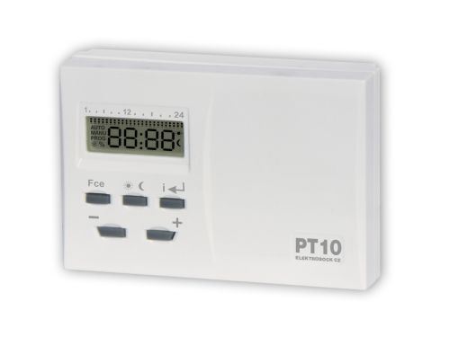 Digitální termostat ELEKTROBOCK PT10 drátový, bez programování