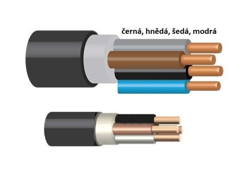 Kabel CYKY-O 4x1,5 mm2