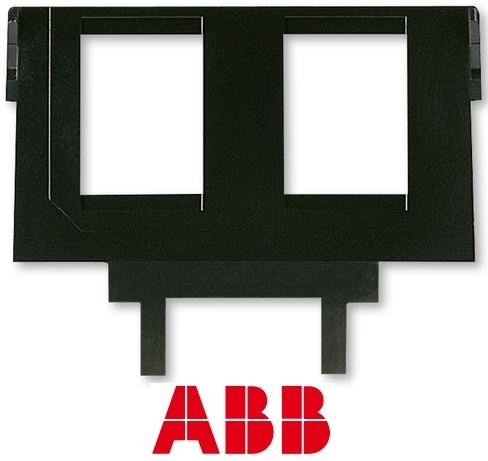 ABB 5014A-B1018 Maska nosná s 2 otvory pro zásuvky Modular Jack RJ Tango®, Future® linear, Solo®, ...