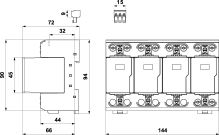 Svodič FLP-25-T1-VS/4 SPD typ T1 SALTEK (1)