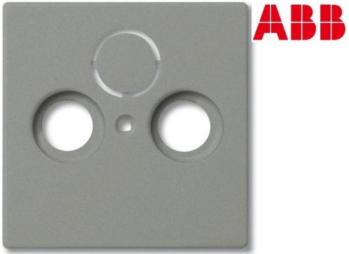 ABB 1724-0-4291 Kryt zásuvky anténní TV+R(+SAT) Solo®, Solo® carat metalická šedá