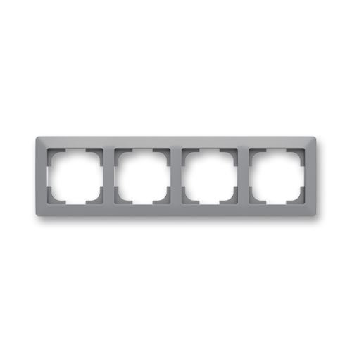 ABB Zoni 3901T-A00040 141 Rámeček čtyřnásobný, vodorovná i svislá montáž, šedá/bílá