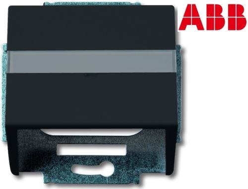 ABB 1724-0-4299 Kryt zásuvky komunikační s popisovacím polem Future® linear mechová černá