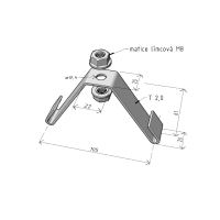 Držák žlabu DZM 3/100 GZ ARK-214030 ARKYS (1)