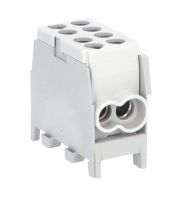 Svorkovnice rozbočovací HLAK 25-1/2 M2 1006511 1pól 100A IP20 Al/Cu šedá, na DIN /2080136 (2)