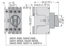 4.pól GAX42040A 40A pro 3P spínače(odpínače) GA 016A...GA 040A LOVATO (4)