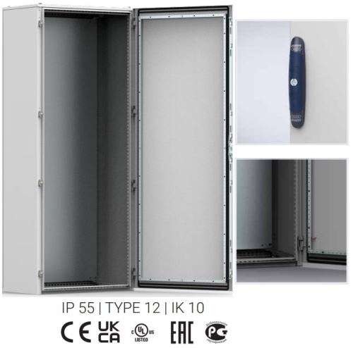 Skříň stojící ocelová kompaktní 1600x600x400 IP55 MKS16064R5 ELDON