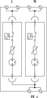 Svodič FLP-B+C MAXI V/2 SPD typ T1+T2 SALTEK (2)