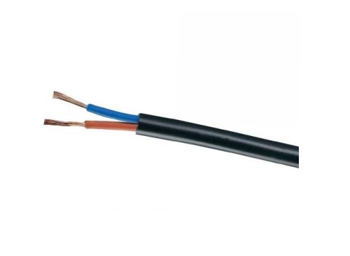 Kabel H03VV-F 2x0,5 mm2 (CYLY) černá