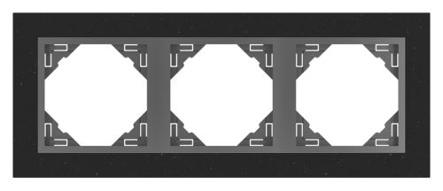 Trojnásobný rámeček PETRA 90930 TGS - žula/ šedá (žula)