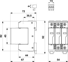 Svodič FLP-12,5 V/3 S SPD typ T1+T2 SALTEK (1)