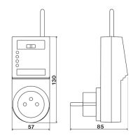Bezdrátový termostat ELEKTROBOCK BT22 digitální, týdenní program (2)