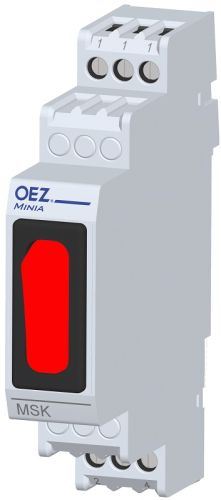 Spínač kolébkový MSK-10-SC s červeným prosvětlením OEZ