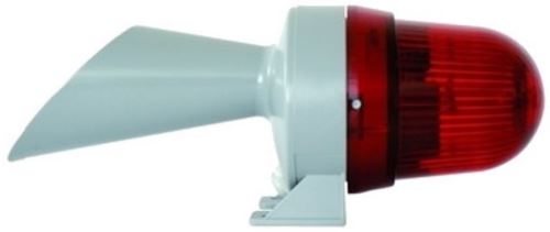Houkačka HV100-24LED-R červené LED 100dB 24V DC/AC IP65 vertikální montáž