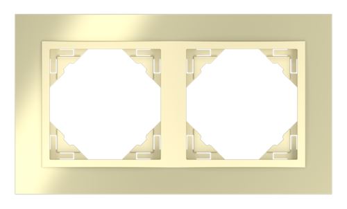 Dvojnásobný rámeček METALLO 90920 TOU - zlatá/ zlatá (kov) LOGUS90