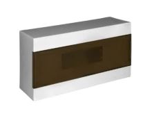 Rozvodnice na omítku ELCON N16M.2 IP40, 8-16 modulů, kouřová dvířka, bílá 00027