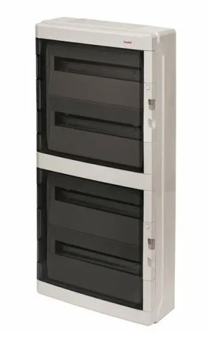 Venkovní rozvaděč na zeď FAMATEL AcquaPLUS 39072 IP65 72 modulů průhledné dveře 39072