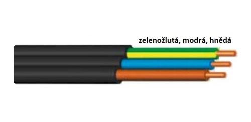 Kabel CYKYLo-J 3x1,5 mm2 plochý