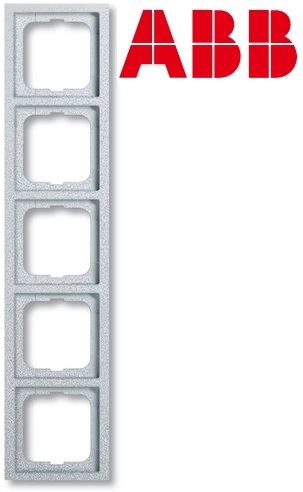 ABB 1754-0-4310 Rámeček pětinásobný Future® linear hliníková stříbrná
