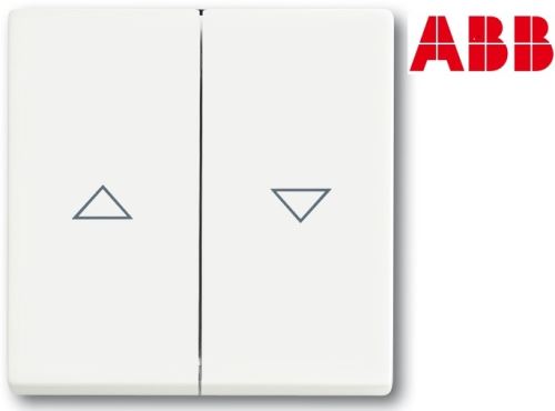 ABB 1751-0-3022 Kryt dělený spínače žaluziového, s potiskem Future® linear mechová bílá