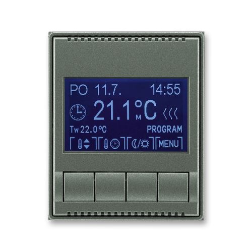 ABB 3292E-A10301 34 Termostat univerzální programovatelný Time®, Time® Arbo antracitová