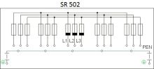 Rozpojovací jistící skříň SR 502/NVW2 DCK (2)