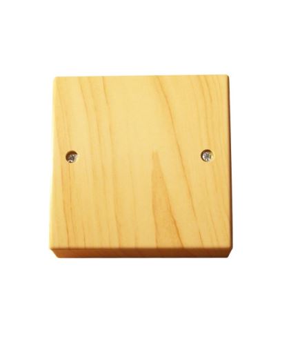 Krabice rozbočovací K80.17 lištová, IP40, 83x83x29mm, efekt dřeva-smrk, lak ELCON